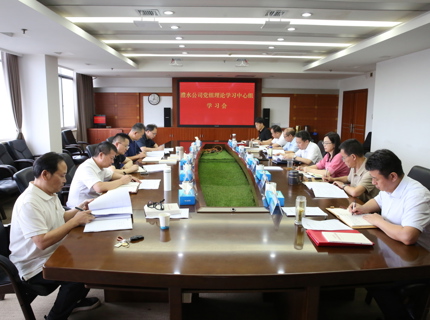 公司党组理论学习中心组集中学习习近平党建思想和习近平总书记重要讲话精神